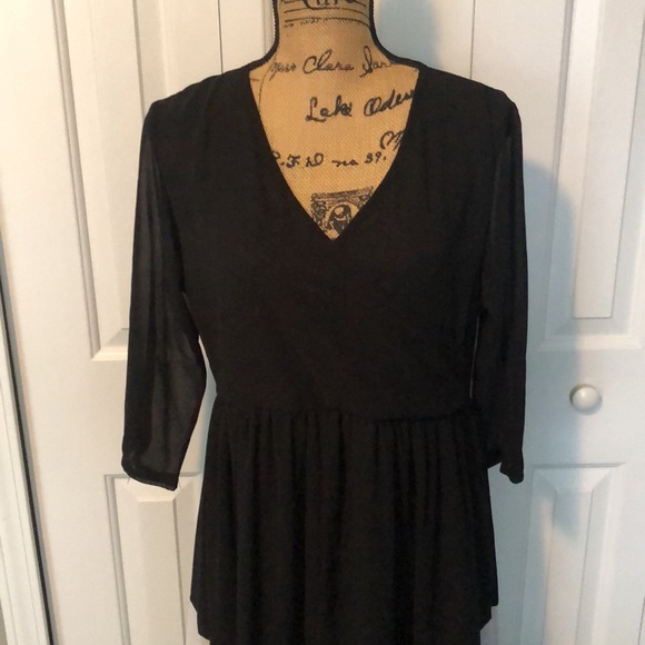 NWOT Black Colorblock Maxi Dress - Picture 2 of 6